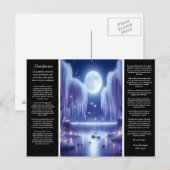 Desiderata Wasserfall: Luminous Willow Heart Postkarte (Vorne/Hinten)