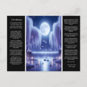 Desiderata Wasserfall: Luminous Willow Heart Postkarte (Vorderseite)