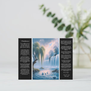 Desiderata Wasserfall: Motion Serene Pastel Postkarte