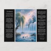 Desiderata Wasserfall: Motion Serene Pastel Postkarte (Vorderseite)