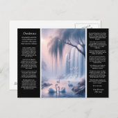 Desiderata Wasserfall: Pastel Light Peace Postkarte (Vorne/Hinten)