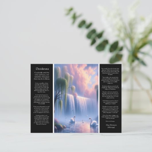 Desiderata Wasserfall: Pastel Sky Dreams Postkarte (Stehend Vorderseite)