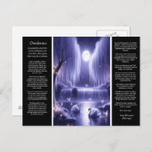 Desiderata Wasserfall: Radiant Bloom Falls Postkarte (Vorne/Hinten)