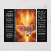 Desiderata Wasserfall: Radiant Bloom Falls Postkarte (Vorderseite)