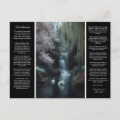 Desiderata Wasserfall: Reflektionen, Frieden im Wa Postkarte (Vorderseite)