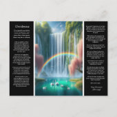 Desiderata Wasserfall: Reflexion der Liebe im Rege Postkarte (Vorderseite)