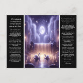 Desiderata Wasserfall: ruhiger Schwanenglühen Postkarte (Vorderseite)