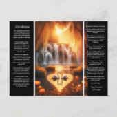 Desiderata Wasserfall: ruhiger Schwanenglühen Postkarte (Vorderseite)