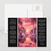 Desiderata Wasserfall: Sonnenuntergänge, Spiegelun Postkarte (Vorne/Hinten)