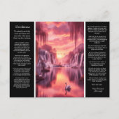 Desiderata Wasserfall: Sonnenuntergänge, Spiegelun Postkarte (Vorderseite)