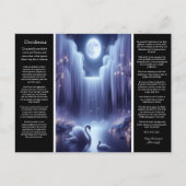 Desiderata Wasserfall: Swan Harmony Pool Postkarte (Vorderseite)