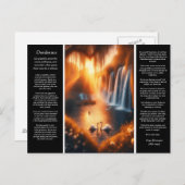 Desiderata Wasserfall: Willow Heart Falls Postkarte (Vorne/Hinten)