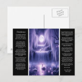 Desiderata Wasserfall: Willow Heart Falls Postkarte (Vorne/Hinten)