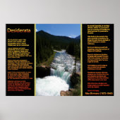 DESIDERATA Wasserfälle Orange Poster 8 (Vorne)