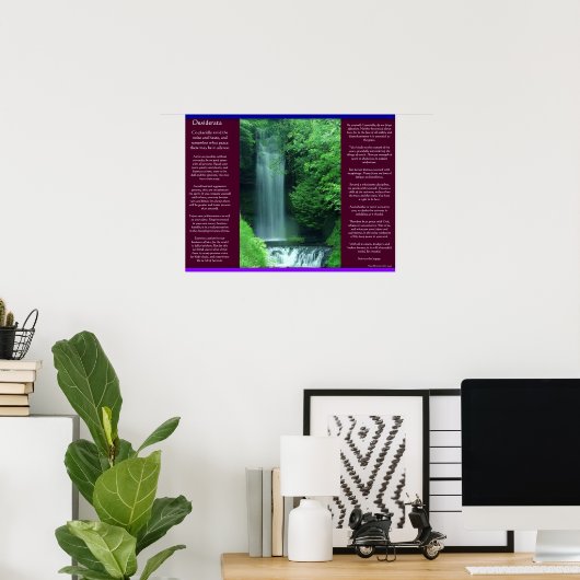 DESIDERATA Wasserfälle Poster (Heimbüro)