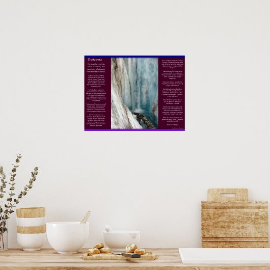 DESIDERATA Wasserfälle Poster 10 (Küche)