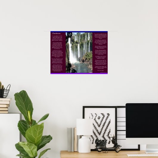 DESIDERATA Wasserfälle Poster 3 (Heimbüro)