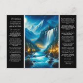 Desiderata Waterfall Calm Postkarte (Vorderseite)