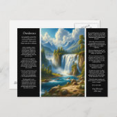 Desiderata Waterfall Postkarte (Vorne/Hinten)