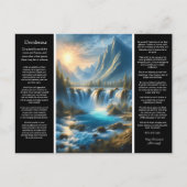 Desiderata Waterfall Ruhe Postkarte (Vorderseite)