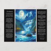 Desiderata Waterfall Whispers Postkarte (Vorderseite)
