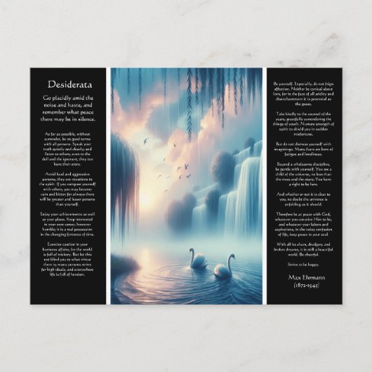 Desiderata Waterfall's Pastel Stillness Postkarte (Vorderseite)