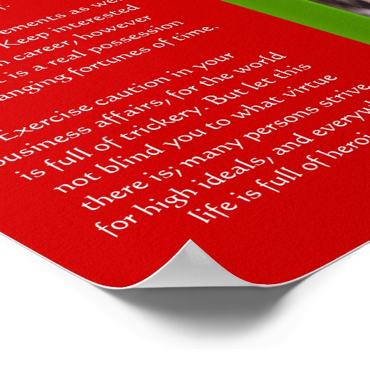 DESIDERATA Weihnachtskatzen Plakate (Ecke)