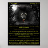 Desiderata Werewolf Posters Poster (Vorne)