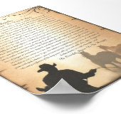 DESIDERATA Western Swing Rodeo Cowboy Pferderennen Poster (Ecke)