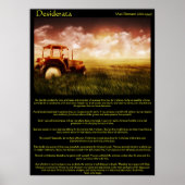 Desiderata Wheat Fields Posters Poster (Vorne)
