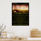 Desiderata Wheat Fields Posters Poster (Küche)