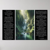 DESIDERATA Whispers of the Wild: Waterfall's Song Poster (Vorne)