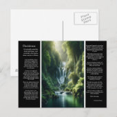 DESIDERATA Whispers of the Wild: Waterfall's Song Postkarte (Vorne/Hinten)
