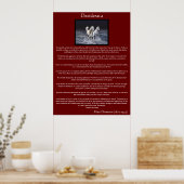 Desiderata white arabian Pferdeposters Poster (Küche)