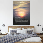 DESIDERATA Winter Sun Leinwanddruck (Insitu (Schlafzimmer))
