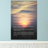 DESIDERATA Winter Sun Leinwanddruck (Insitu (Holzboden))