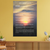 DESIDERATA Winter Sun Leinwanddruck (Insitu (Wohnzimmer))