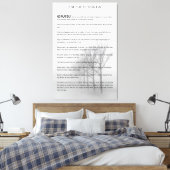 DESIDERATA Winterbaumen Leinwanddruck (Insitu (Schlafzimmer))
