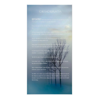 DESIDERATA Winterbaumen Poster