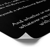 Desiderata: Wo Frieden lebt Poster (Ecke)