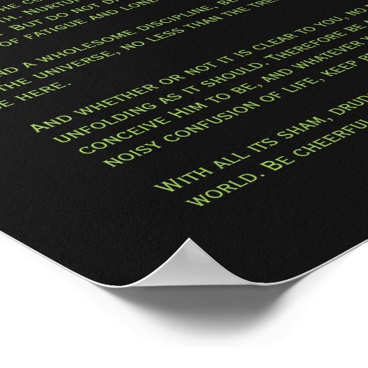 Desiderata - Wreath Nebula, Barnard 3, Milchstraße Poster (Ecke)