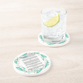 Desiderata Wreath of Lily of the Valley Getränkeuntersetzer