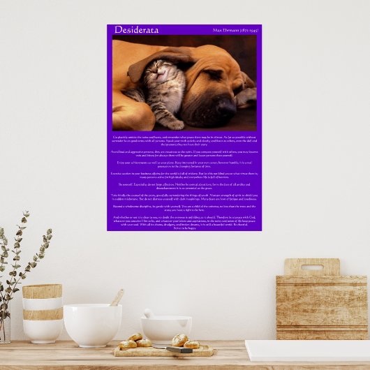 Desiderata Young Liebe Posters 2 Poster (Küche)