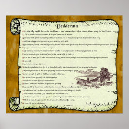 Desiderata ~ Zeitlose Inspiration Poster