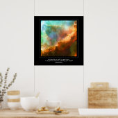 Desiderata Zitat - Region des Omega-Nebels Poster (Küche)