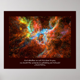 Desiderata Zitat: Tarantula-Nebula-Sternbildung Poster