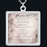 Desiderata zu Vintagen Imitaten Versilberte Kette<br><div class="desc">Desiderata "Liebevolle Dinge" Ein schönes Stück Prosa Gedicht des amerikanischen Schriftstellers Max Ehrmann (1872-1945). Eine Lebensphilosophie auf dem Vintagen Blumenmuster. Ich würde ein wunderbares Geschenk für fast jeden Anlass machen. Man kann die berühmten Worte leicht zu Herzen behalten werden, wenn sie sie trägt. Der Empfänger wird sich an Ihre Gedanken...</div>
