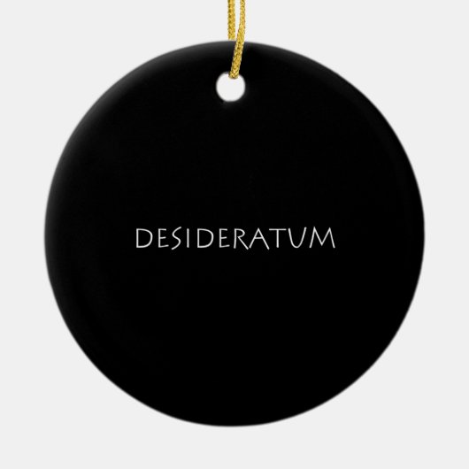 Desideratum Keramik Ornament (Vorne)