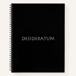 Desideratum Notizblock
