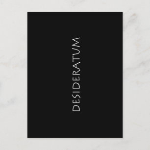 Desideratum Postkarte